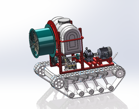 遥控果园喷药车三维SW2016带参+CAD+说明书==843825=500