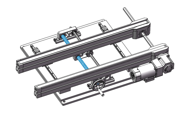 单向可调节宽度皮带线2