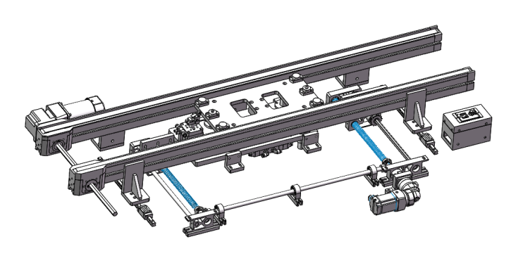 单向可调节宽度皮带线1