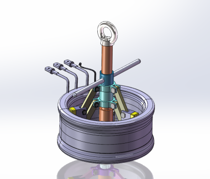 机械式内撑吊具三维SW2016带参