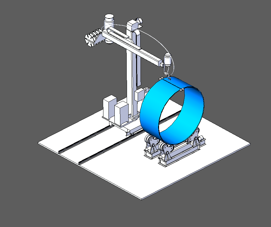 大圆管焊接夹具