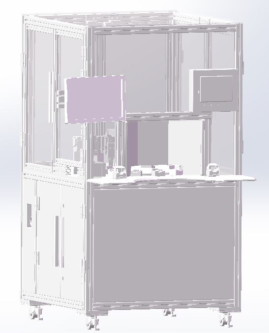 自动贴标签设备3D模型