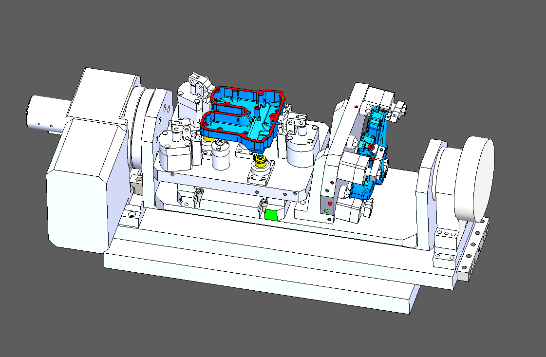 发动机缸盖CNC加工夹具