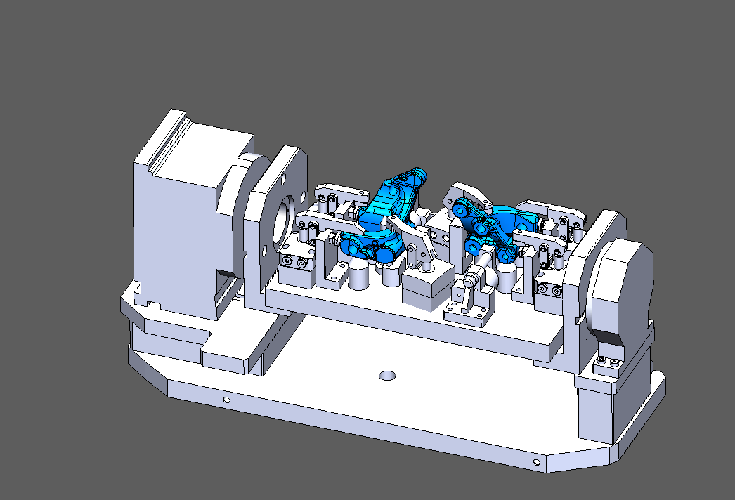 CNC铣孔翻转夹具