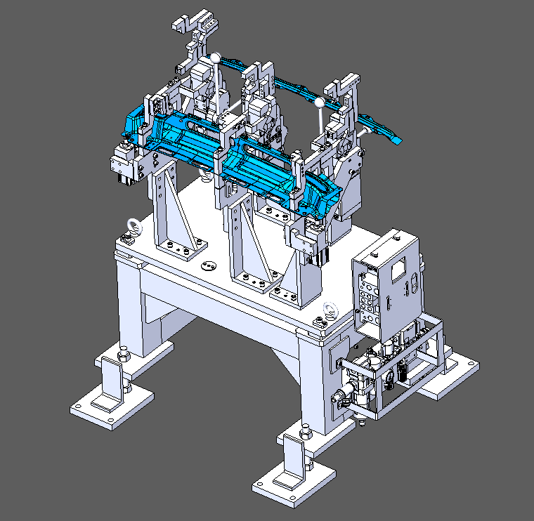 汽车横梁焊接工装010CATIA