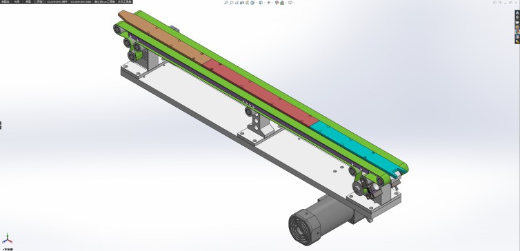 带自动张紧功能的双列皮带输送机