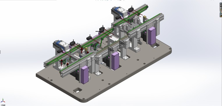 自动调宽的双列皮带输送机