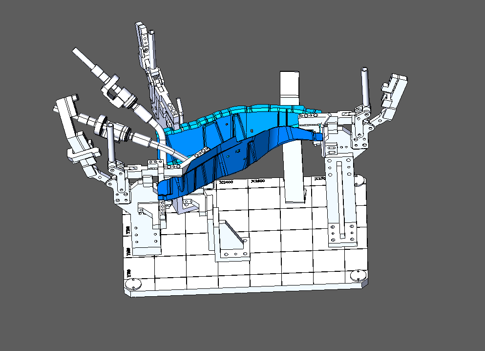 A柱手动焊接夹具CATIA