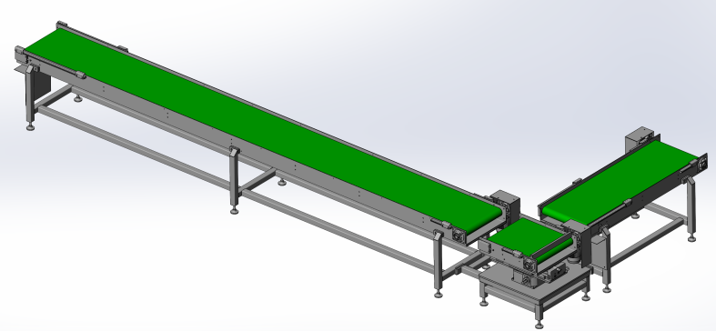 拐弯90°皮带输送线