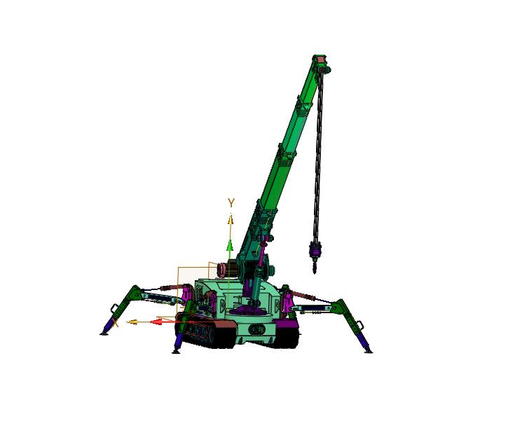 自行走微型液压遥控折叠起重机