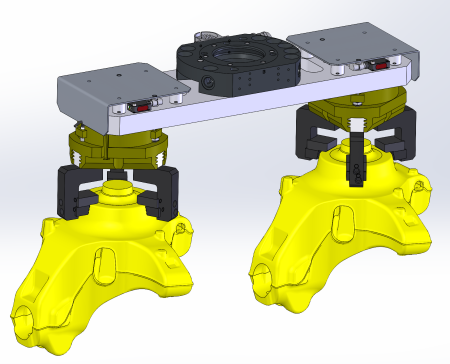 转向节反面双抓手