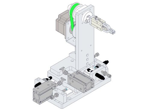 基于同步带传动的旋转夹紧机构