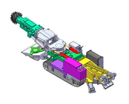 悬臂式掘进机总装  有源文件