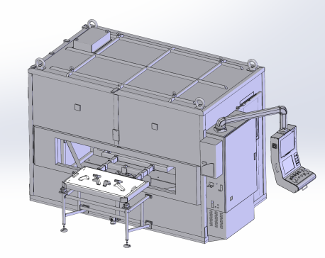 转向节震砂机外壳