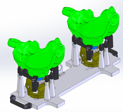 转向节反面左右对称通用夹具