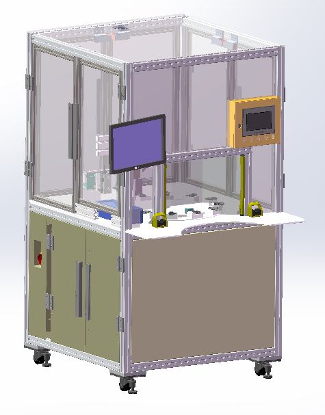 自动贴标机工位3D模型