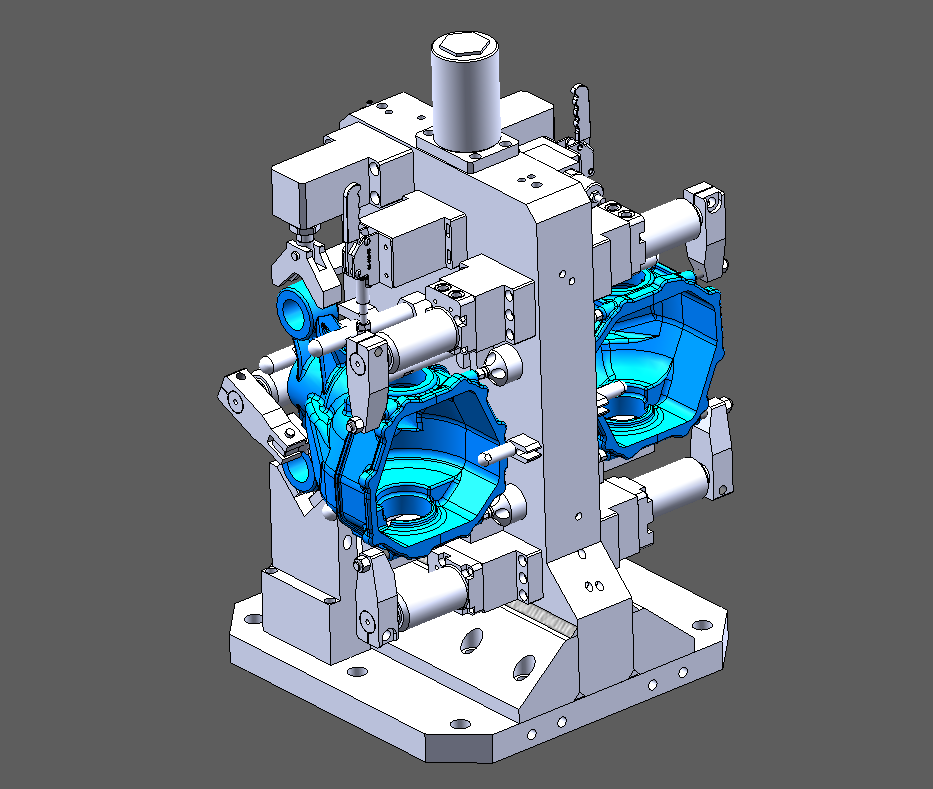 壳体双工位CNC夹具