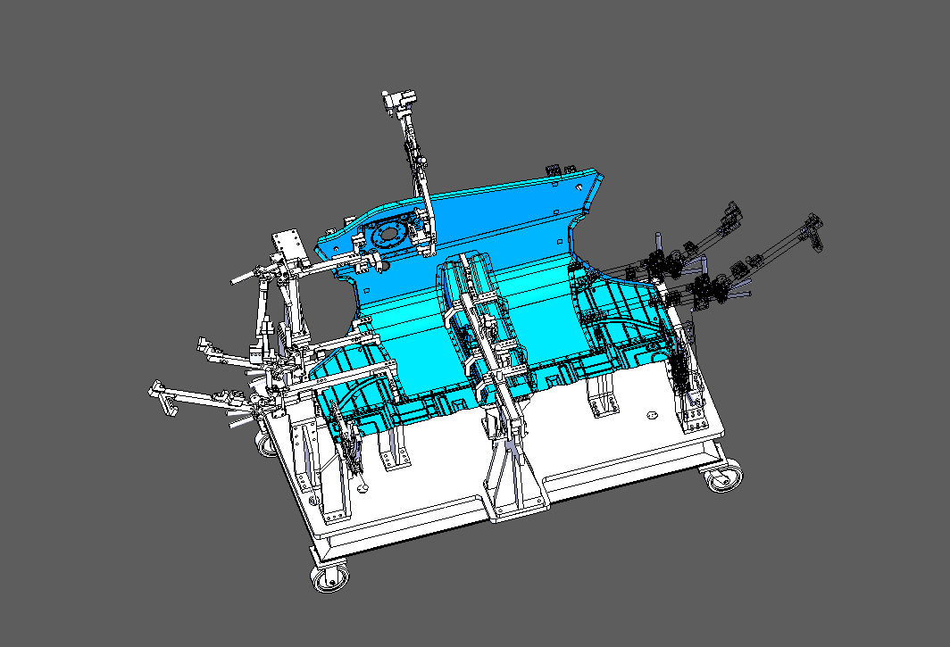 前围板手动焊接夹具CATIA