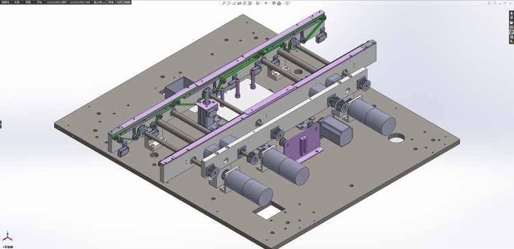 自动调宽的双列皮带输送机