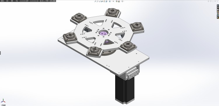 基于步进电机的转盘移载机构