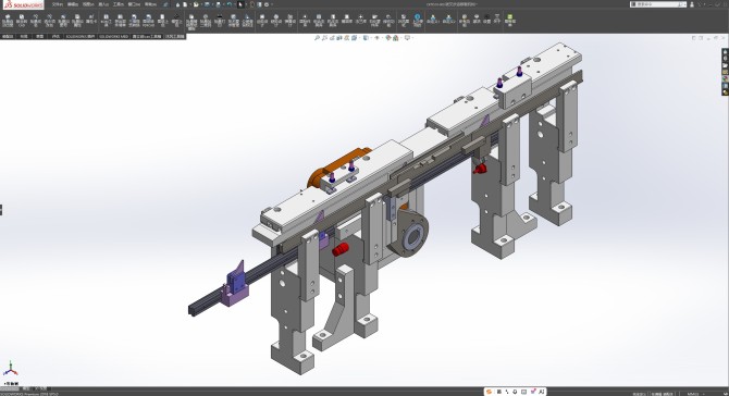 拨叉步进移载机构