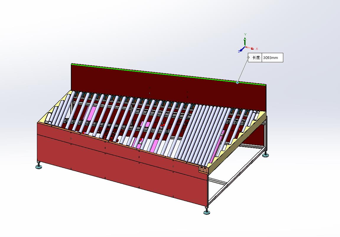 底部皮带双驱-宽窄滚筒-分流斜向输送机