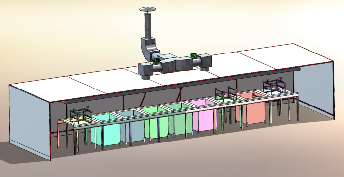 酸洗磷化线吸烟设备