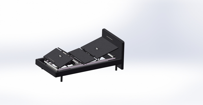 可摇电动按摩床