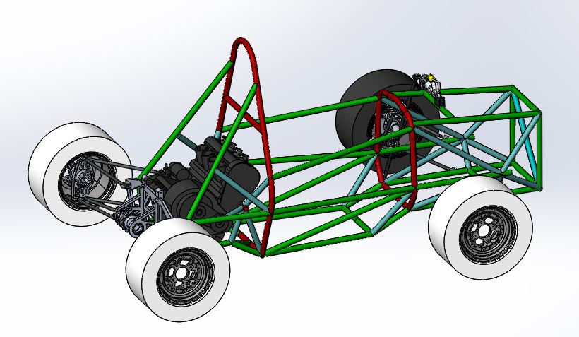 后驱赛车3D模型