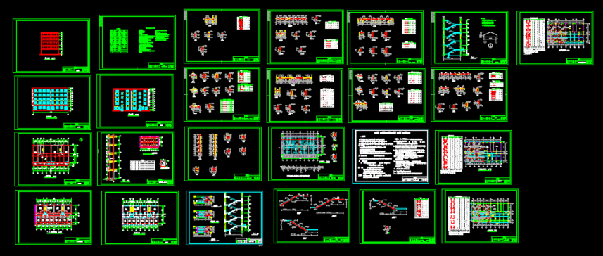 x某旅馆全套建筑结构图