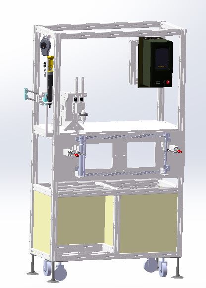汽车空调散热器装配工位3D模型