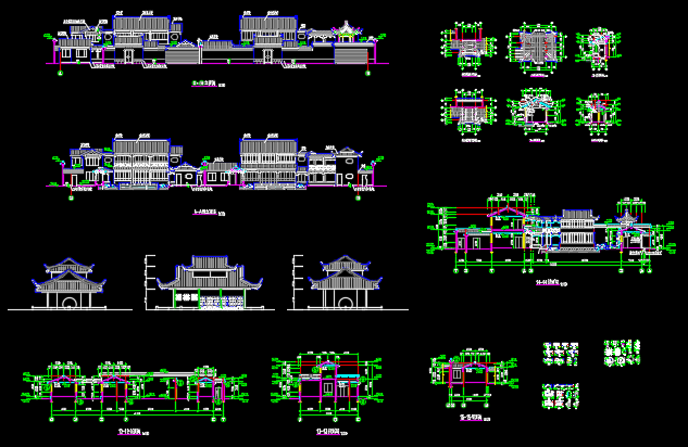 一套古建筑CAD设计详图