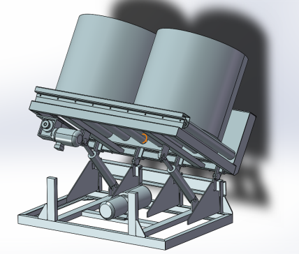 双筒光学载荷两轴平台