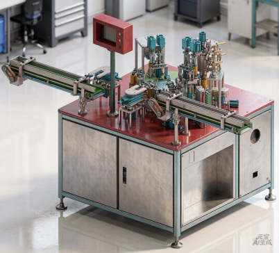 圆柱锂电池集流片自动焊接机-精品图纸-可编辑、带工程图、落地生产