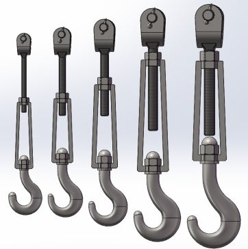 螺旋式花篮螺栓CU型 5款