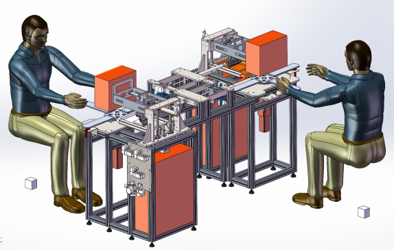 手套自动丝网印刷下-可编辑+工程图