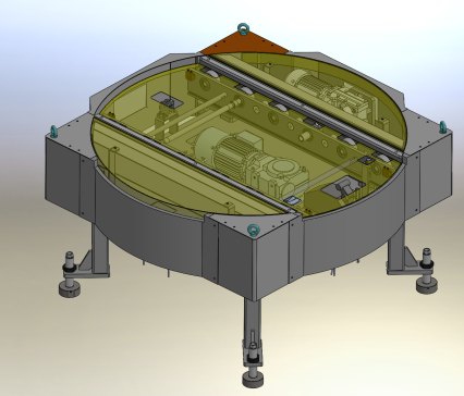 滚子链输送仿形转台-精品图纸可编辑
