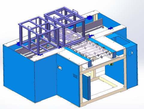 三工位卸载机-可编辑带共工程图