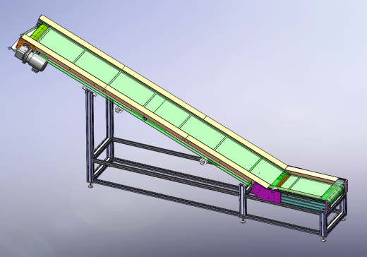 爬坡输送线-精品图纸可编辑带工程图