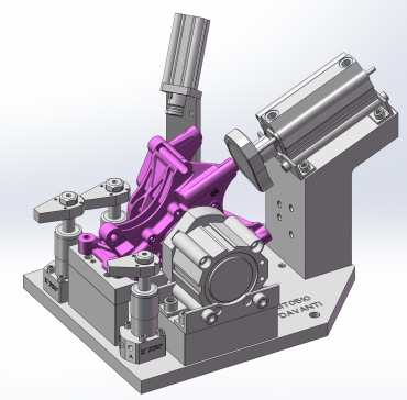 某款铝合金气密性检测工装治具
