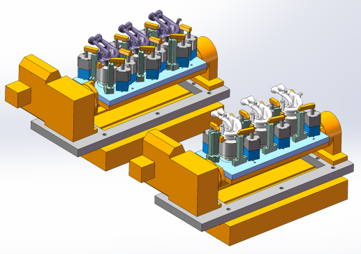 燃气灶火盖分火器反面加工夹具图