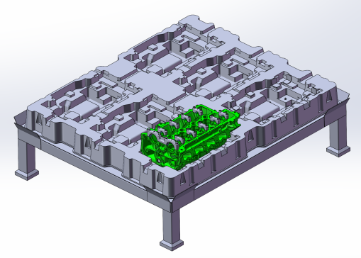 AGV缸盖转运托盘
