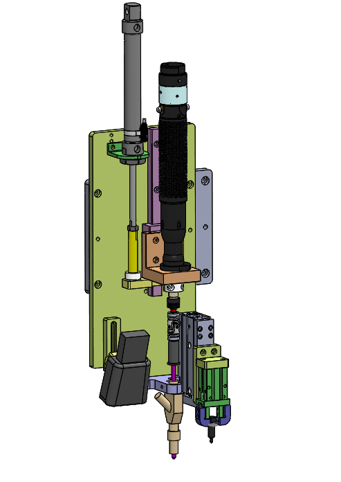 带扫码枪的吹钉锁附模组