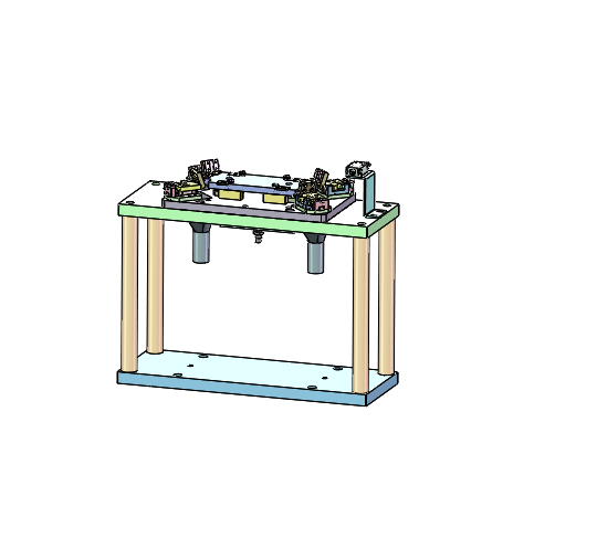 气缸二次定位机构