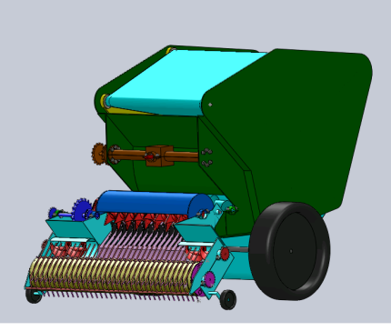 稻草打捆机结构设计说明书+二维三维--1819101--300