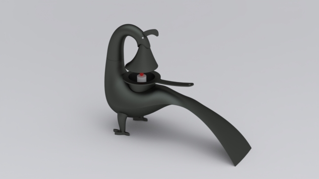 SolidWorks西汉羽纹铜凤灯曲面造型