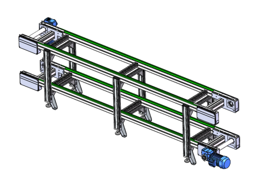 双层基带输送机皮带线