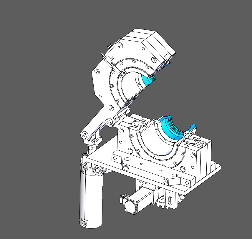 波纹管焊接机构