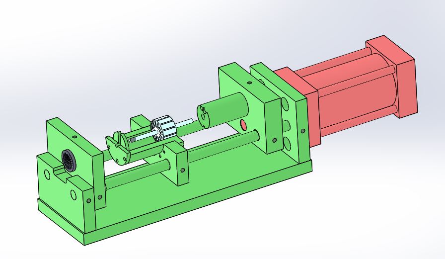 电机转子与整流子装配工装