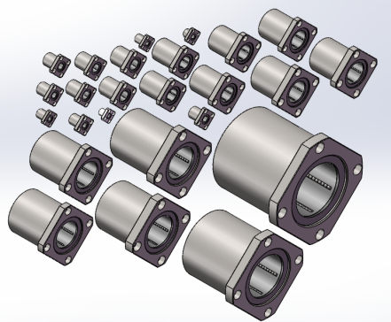 LMK方法兰直线轴承UU 25款